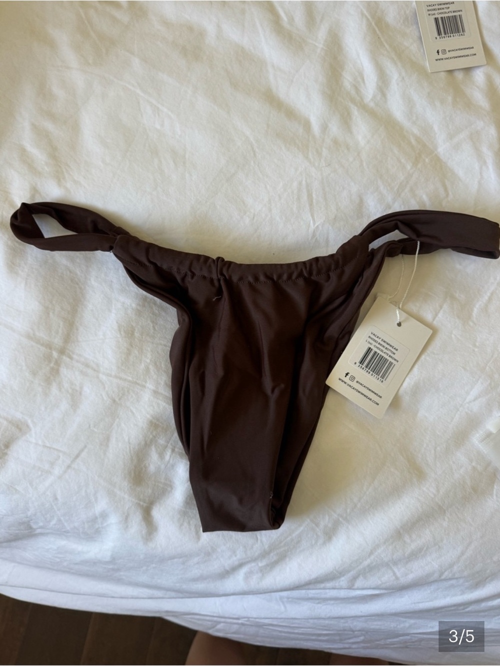 Women's Brown Bikini Bottom - Classic Swim Brief